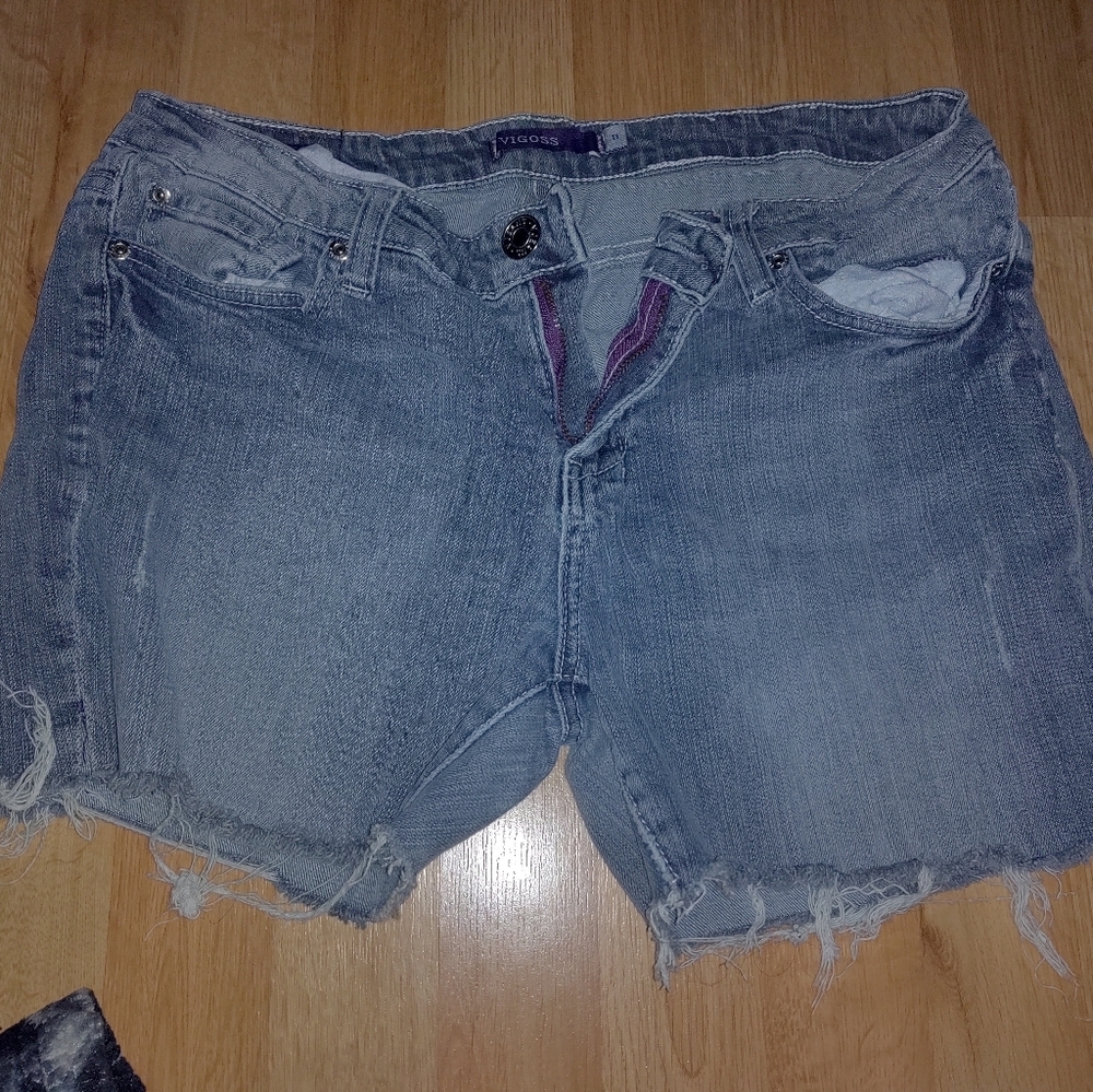 Vigoss Raw Hem Jean Shorts Size 11